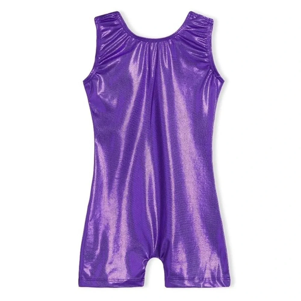 NWT Gymnastics Leotards For Girls Size 5-6 Year Old Color Purple Brozing